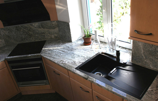 Natursteinplatten aus Granit, White Fusion, poliert