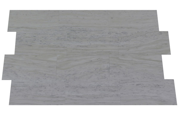 Marmorfliesen grau, Nestos, 61x30,5x1 cm, poliert