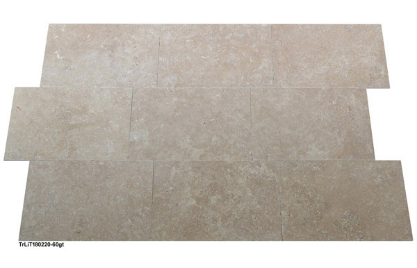 Fliesen, Travertin Light, 60x40, antik getrommelt