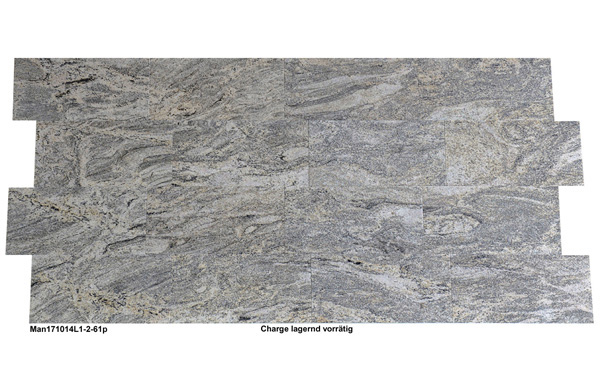 Natursteinfliesen aus Granit, Mantra White, 61x30,5x1 cm, poliert