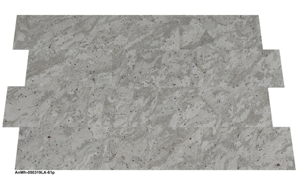 Natursteinfliesen aus Granit, Andromeda White, 61x30,5x1 cm, poliert