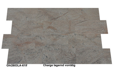 Natursteinfliesen aus Granit, satiniert, Ghibly, 61x30,5x1 cm