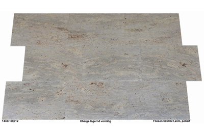 Granitfliesen, Ivory Cream, 60x40x1,2 cm, poliert