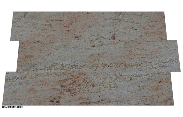 Fliesen aus Granit, Shivakashi, 60x40x1,2 cm, poliert