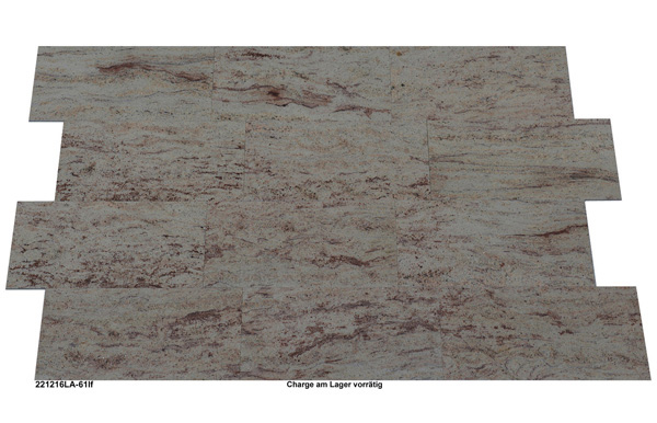 Natursteinfliesen aus Granit, Shivakashi, 61x30,5x1 cm, leather finished