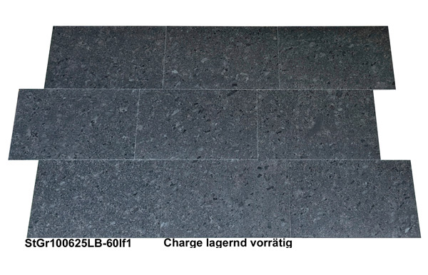 Granitfliesen, Steel Grey, 60x40x1 cm, satiniert