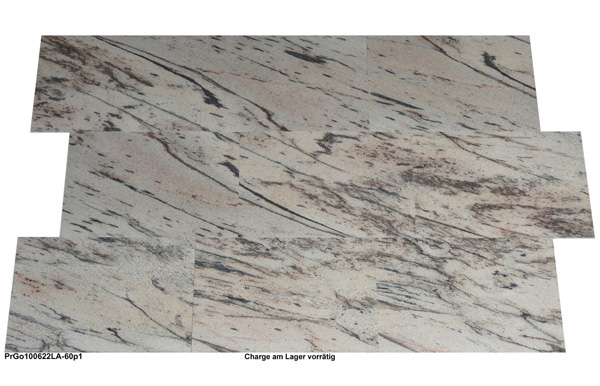 Natursteinfliesen aus Granit, Prado Gold, 60x40x1 cm, poliert