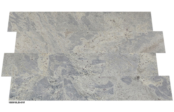 Granitfliesen, Kashmir White, satiniert, 60x30