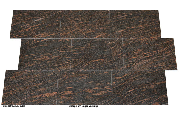 Natursteinfliesen aus Granit, 60x40x1 cm, Paradiso Bash, poliert