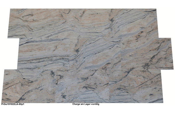 Granitfliesen, Prado Gold, 60x40x1 cm, poliert