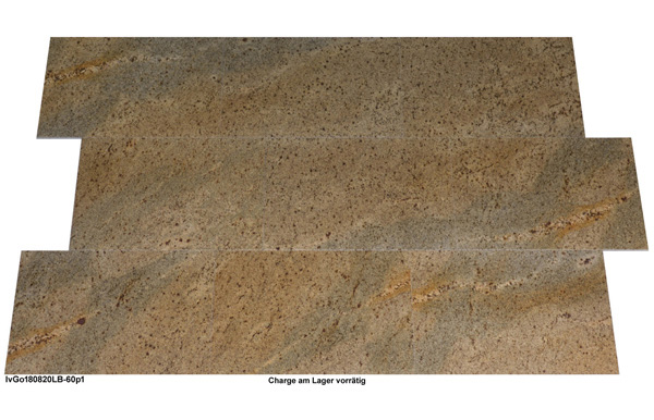 Granitfliesen, Ivory Gold, 60x40x1 cm, poliert