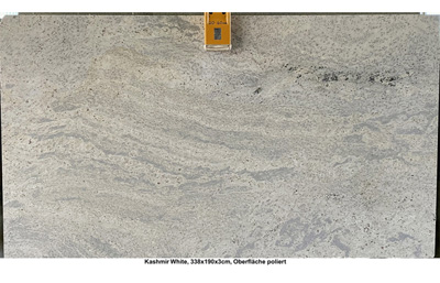 Natursteinplatten, Granit, Kashmir White, poliert, 3 cm dick