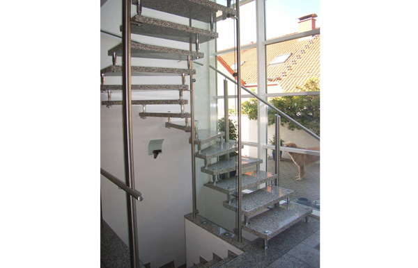 Bianco Sardo, Granitplatten, poliert