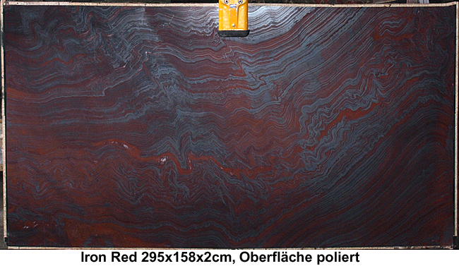 Granitplatten Iron Red poliert