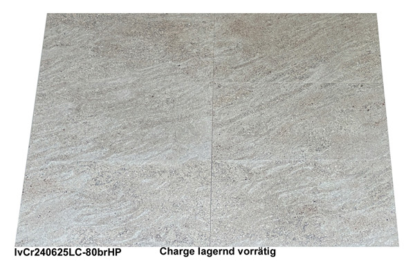 Granit Terrassenplatten, Ivory Cream, 80x40, versiegelt, Oberfläche gebürstet