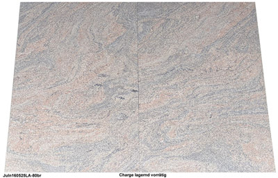 Granit Terrassenplatten Juparana India gebürstet