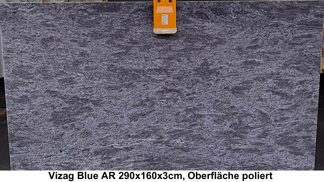 Granitplatten ( Rohplatten ) Vizag Blue 3cm, poliert