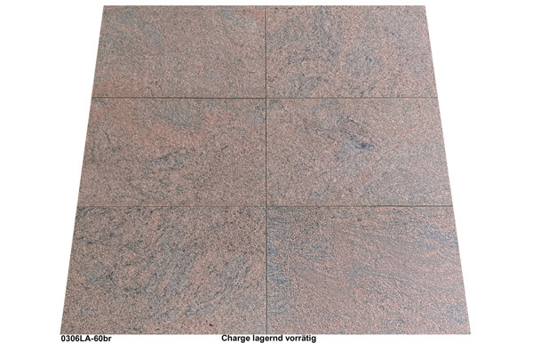 Terrassenplatten Naturstein Multicolor Rot