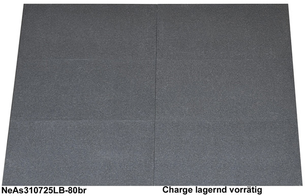 Terrassenplatten aus Granit, Nero Assoluto, 80x40x3 cm, antik gebürstet
