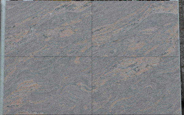 Granit Terrassenplatten Paradiso Bash, geflammt+gebürstet
