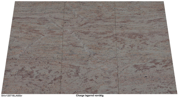 Terrassenplatten aus Granit, Shivakashi, 60x40, gebürstet