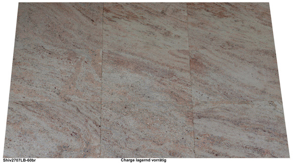 Granit Terrassenplatten, Shivakashi, 60x40x3 cm, antik gebürstet