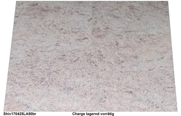 Granit Terrassenplatten, 80x40x3 cm, Shivakashi, gebürstet, Hochdruckreiniger geeignet