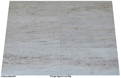 Naturstein Terrassenplatten aus Granit, Ivory Cream, 80x40x3 cm, gebürstet + versiegelt