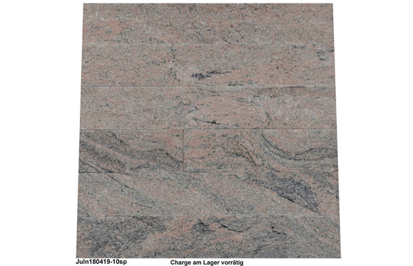 Granit Verblender, Juparana India, spaltrau