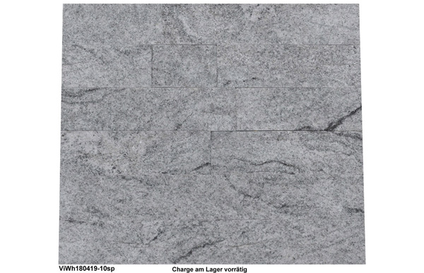 Granit Verblender, Viskont White, spaltrau
